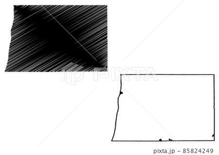 Allegan County, Michigan (U.S. county, United States of America, USA, U.S., US) map vector illustration, scribble sketch Allegan map 85824249