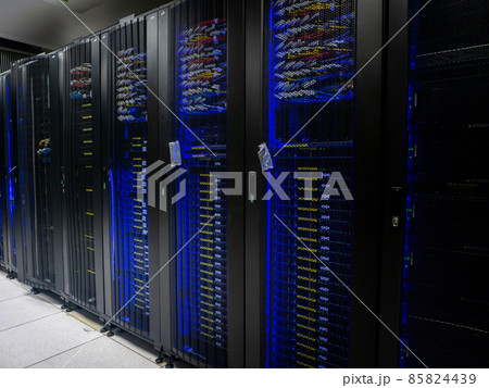 Server room data center. Backup, mining, hosting, mainframe 85824439