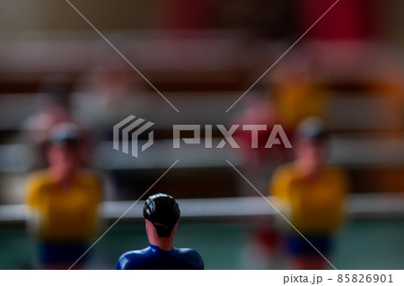 Close-up on foosball figurines Close-up on foosball figurines 85826901