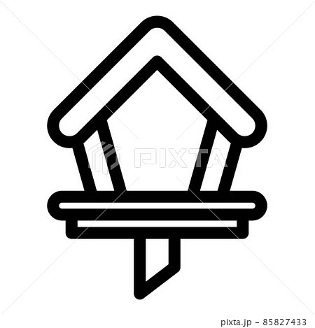 House bird feeder icon, outline style 85827433