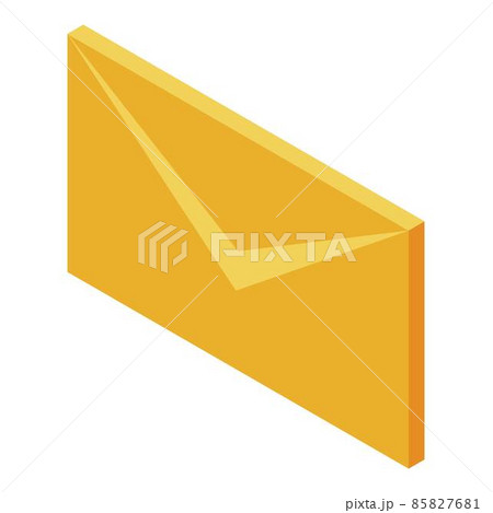 Email envelope icon, isometric style 85827681