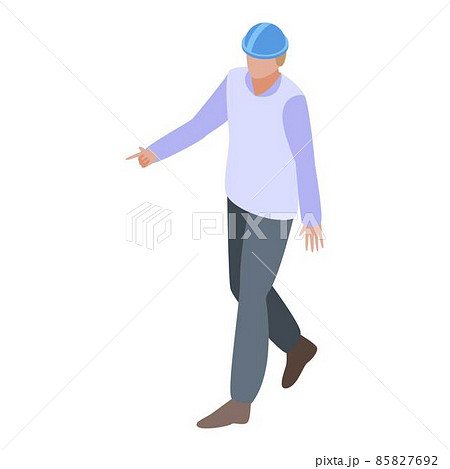 Young ecologist icon, isometric style Young ecologist icon, isometric style 85827692