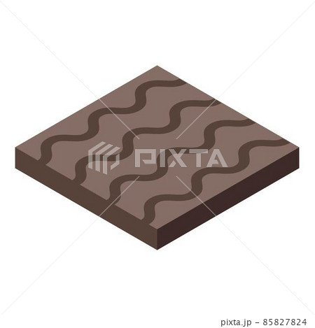 Garden ground icon, isometric style 85827824