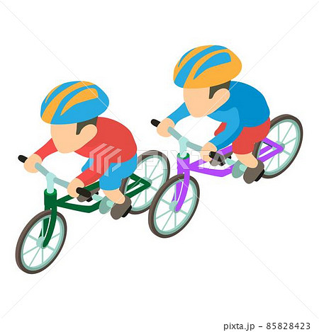 Professional cyclist icon, isometric style 85828423