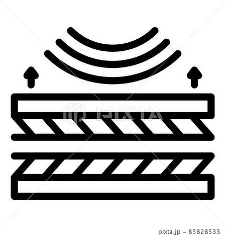 Soundproof panels icon, outline style 85828533