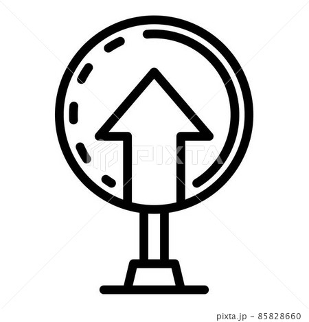 Arrow pointer icon, outline style 85828660