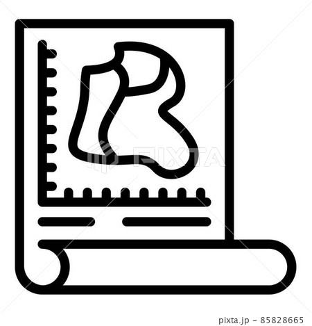 Map with comments icon, outline style 85828665