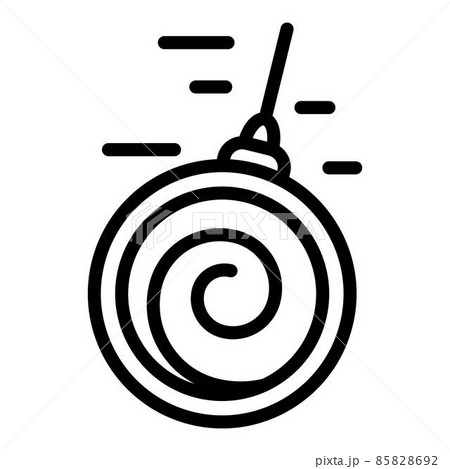 Pendulum in motion icon, outline style 85828692