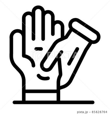 Palm massage icon, outline style 85828764