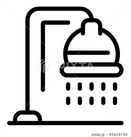 Shower icon, outline style Shower icon, outline style 85828766