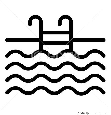 Swim pool icon, outline style Swim pool icon, outline style 85828858