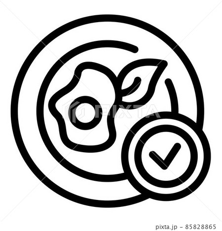 Diet meal icon, outline style 85828865