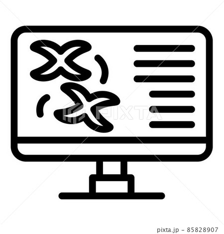 Chromosomes icon, outline style Chromosomes icon, outline style 85828907