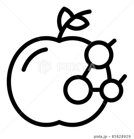 Apple research icon, outline style 85828929