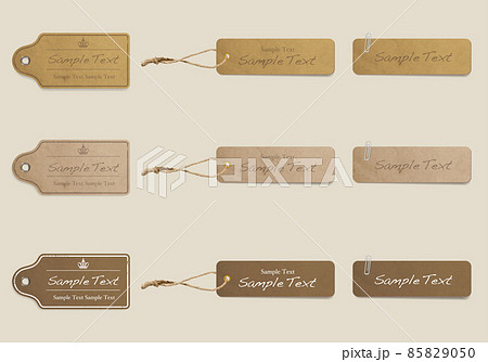 アンティーク調のタグイラストのイラスト素材 [85829050] - PIXTA