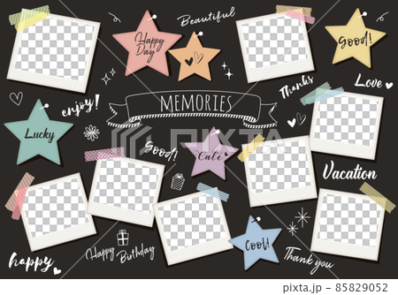 Blackboard style photo album Blackboard style photo album 85829052