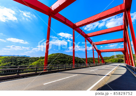 万関橋　【長崎県対馬市 】 85829752