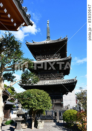 臼杵城下町　武家屋敷　二王座歴史の道　龍原寺三重塔 85830647