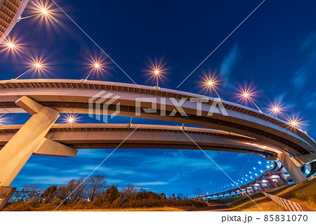 「東京都」江北JCT夜景 「東京都」江北JCT夜景 85831070