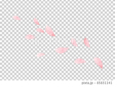 手描き水彩の桜の花びら 手描き水彩の桜の花びら 85831141