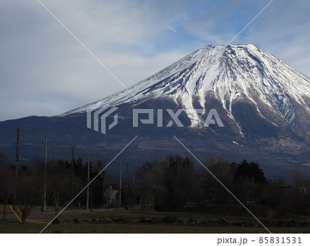 冬の富士山 85831531