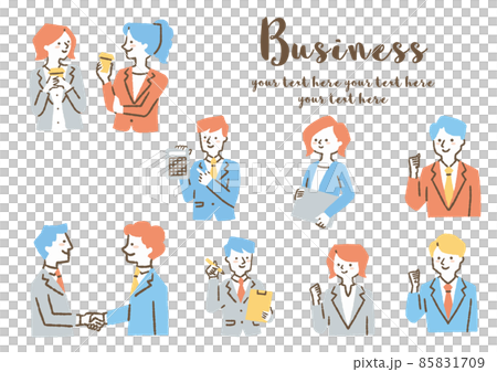 Working people_set_color Working people_set_color 85831709