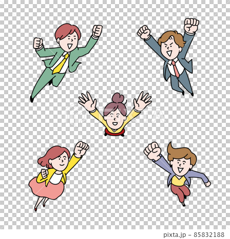 Leaping business person 85832188