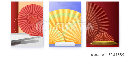 Set of covers with studios for product display and 85833394
