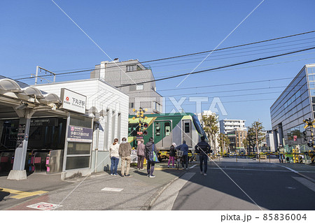 東急多摩川線　下丸子駅前の街並み　東京都大田区 85836004