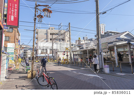 東急多摩川線 武蔵新田駅前の街並み 東京都大田区 東急多摩川線 武蔵新田駅前の街並み 東京都大田区 85836011