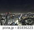 名古屋駅方面から見る名古屋の夜景　 85836223