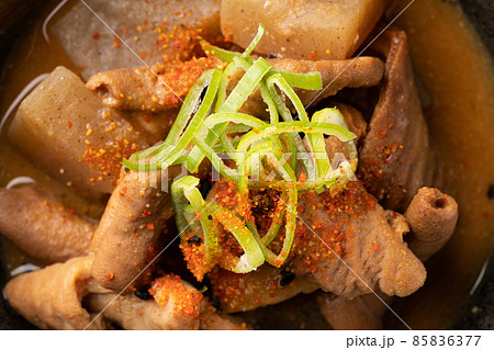 豚のもつ煮込み 85836377