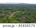 スリランカ・シーギリヤロック王宮の頂上から眺める 85836570
