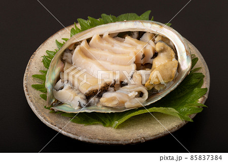 活あわびの刺身 85837384