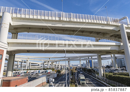 大黒ジャンクションと大黒PA 大黒埠頭 神奈川県横浜市鶴見区 大黒ジャンクションと大黒PA 大黒埠頭 神奈川県横浜市鶴見区 85837887