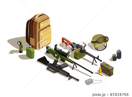 Army Personnel Isometric Military Kit 85838766