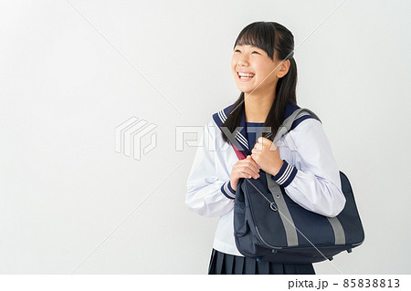 中学生　高校生　女性　勉強　受験　教育　学習 85838813