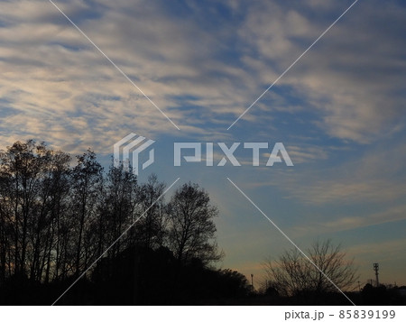 冬の夕景 85839199