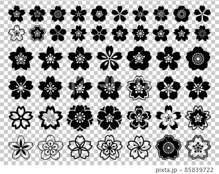 桜のアイコンセット 85839722