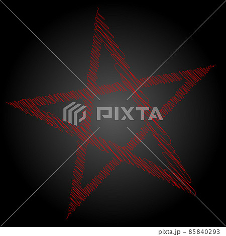 Pentagram blood red runic spell circle. Satanic sign, Magic casting ring. Pentalpha, Pentangle, illustration Pentagram blood red runic spell circle. Satanic sign, Magic casting ring. Pentalpha, Pentangle, illustration 85840293