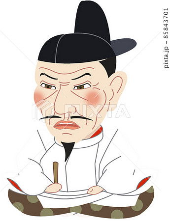 豊臣秀吉肖像画デフォルメ怒る 豊臣秀吉肖像画デフォルメ怒る 85843701