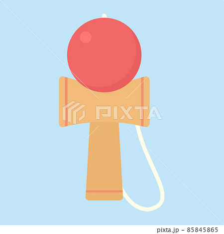 シンプルでかわいいけん玉のイラスト 85845865