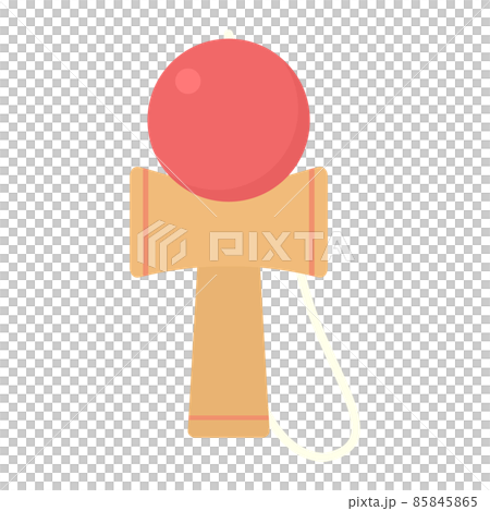 シンプルでかわいいけん玉のイラスト 85845865