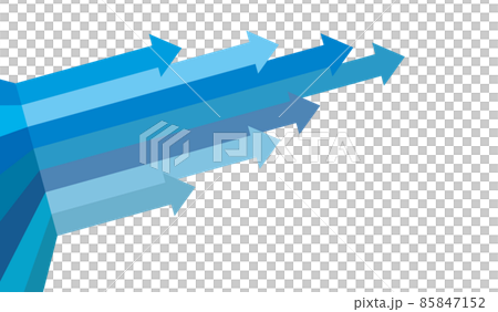 箭頭向上飆升圖像藍色圖形設計插圖素材 85847152