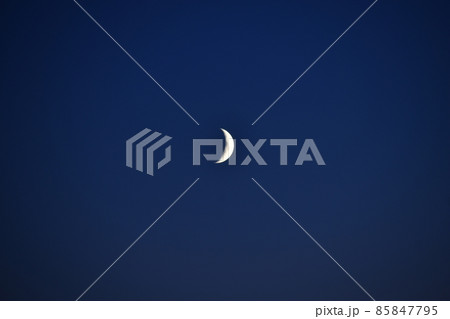 Evening moonlit rural landscape with blue sky Evening moonlit rural landscape with blue sky 85847795