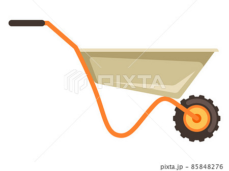 Illustration of trolley. Garden tools and equipment. 85848276