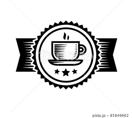 Vintage style illustration of a tea or coffee cup isolated on white background. Vector emblem for packaging and cafe menu design. Hot drink icon. Coffee shop logo Vintage style illustration of a tea or coffee cup isolated on white background. Vector emblem for packaging and cafe menu design. Hot drink icon. Coffee shop logo 85849662