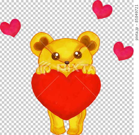 Bear with a red heart Bear with a red heart 85849721