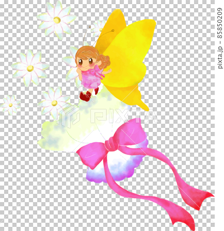 花束と春の妖精 85850209