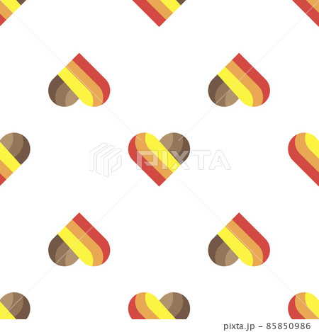 Logo art hearts love seamless background pattern 85850986